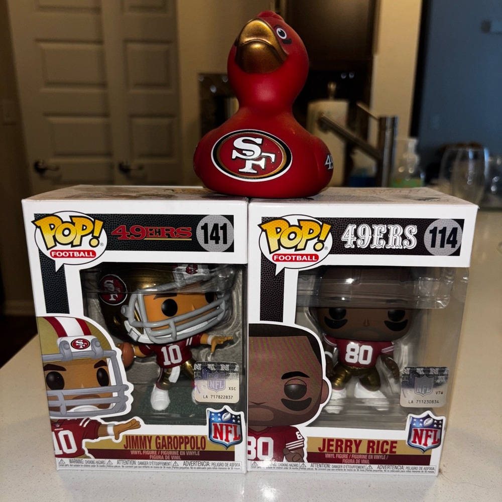 49ers Funko Pop Figures - Jimmy Garoppolo & Jerry Rice
